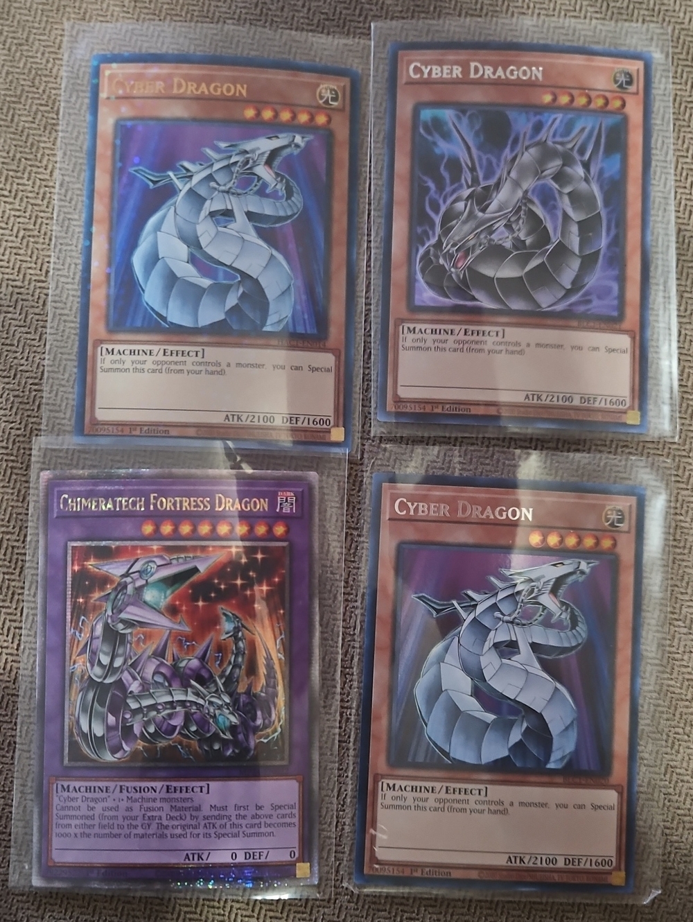 Cyber Dragon & ChimeraTech Fortress Dragon Collectible Card Set